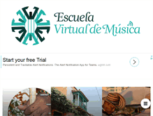 Tablet Screenshot of escuelavirtualdemusica.com